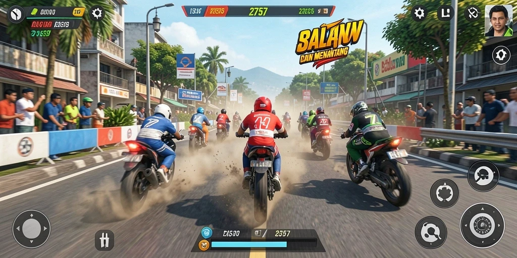 Gameplay seru dan menantang dalam balapan mobil 2757.