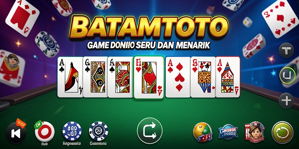 Screenshot utama BATAMTOTO menampilkan gameplay seru Domino.
