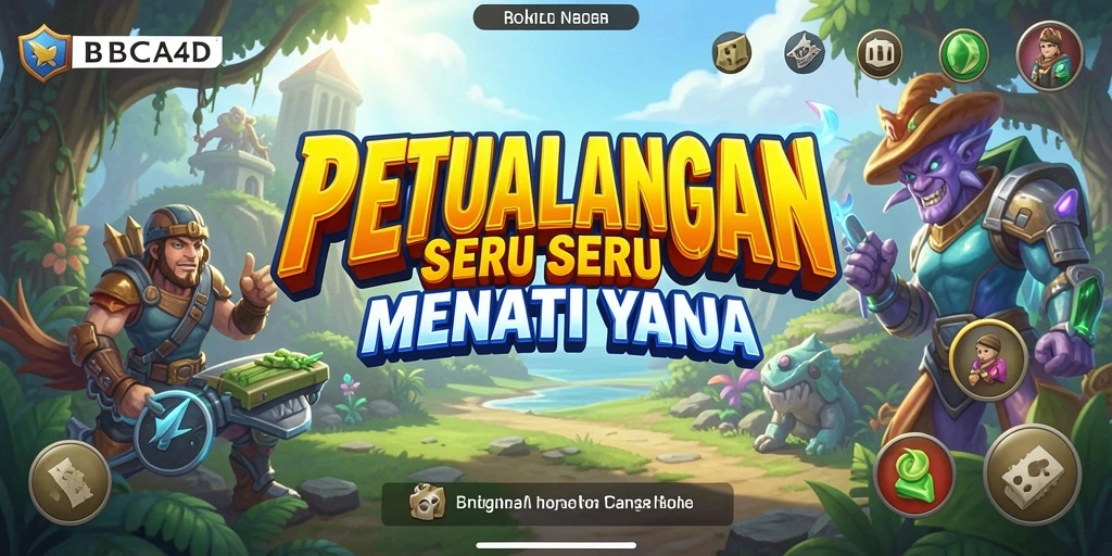 Tangkapan layar menampilkan aksi seru dalam permainan petualangan BBCA4D.