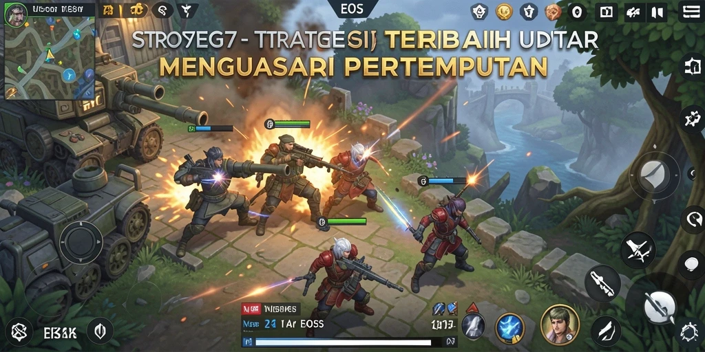 Tampilan screenshot utama EOS77 menampilkan pertempuran strategis yang mendebarkan.
