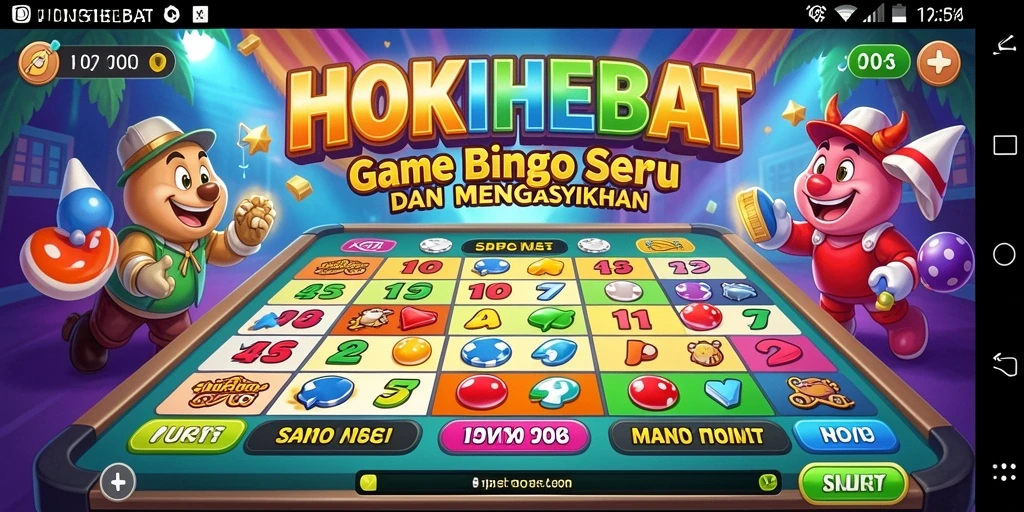 Screenshot gameplay HOKIHEBAT yang menampilkan keseruan permainan Bingo.