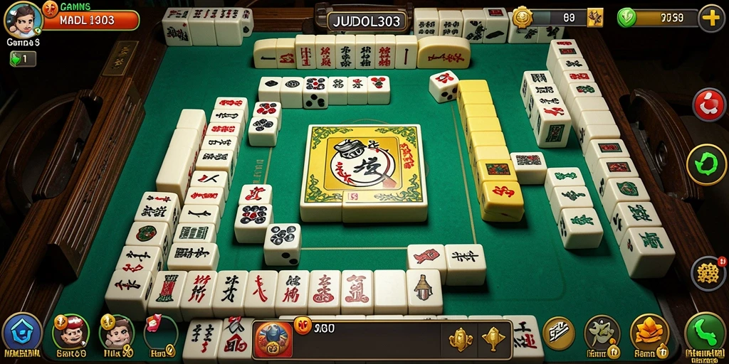 Tampilan gameplay Mahjong yang menarik di JUDOL303.