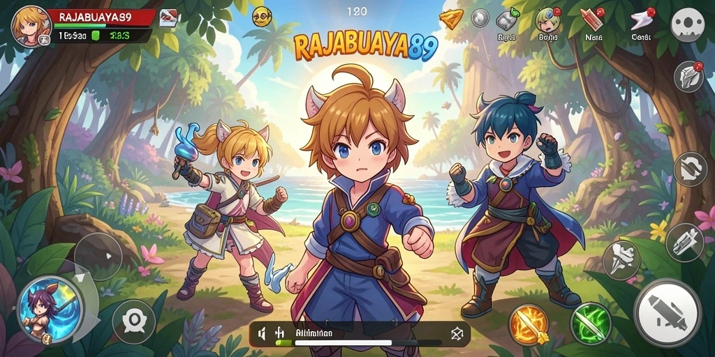 Tampilan gameplay seru dan karakter anime yang mengagumkan.