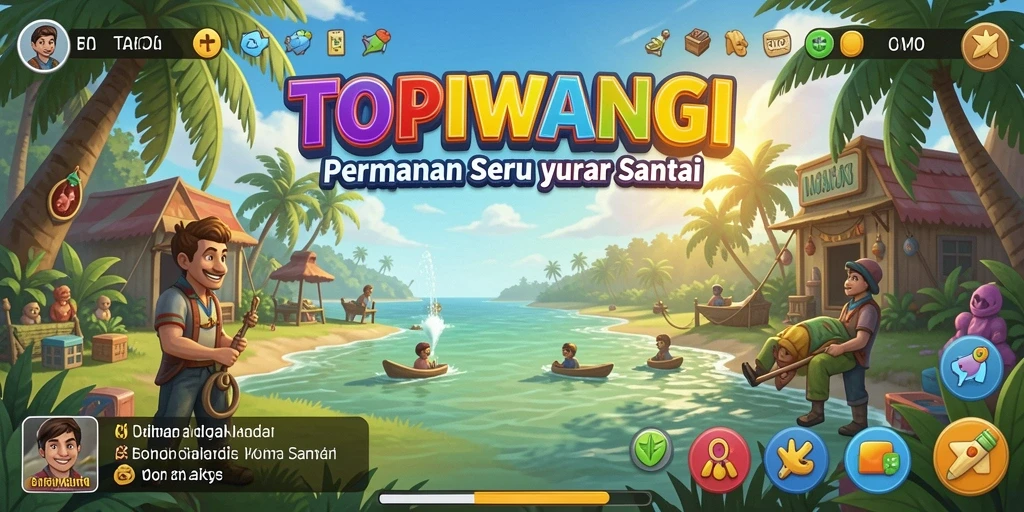 Tampilan gameplay seru dari TOPIWANGI yang menyenangkan.